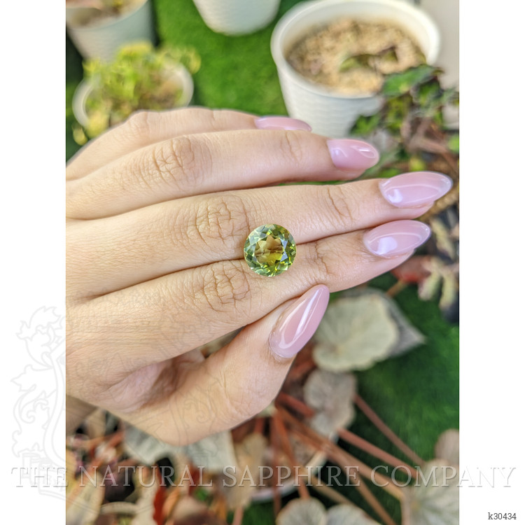 4.97 Ct. Yellowish Green Prasiolite from Brazil