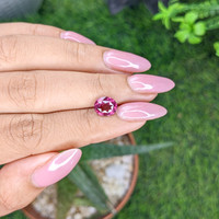 2.10 Ct. Purplish Pink Garnet from Tanzania Life Style