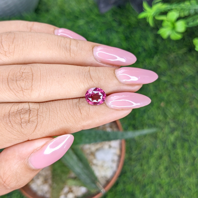 2.10 Ct. Purplish Pink Garnet from Tanzania