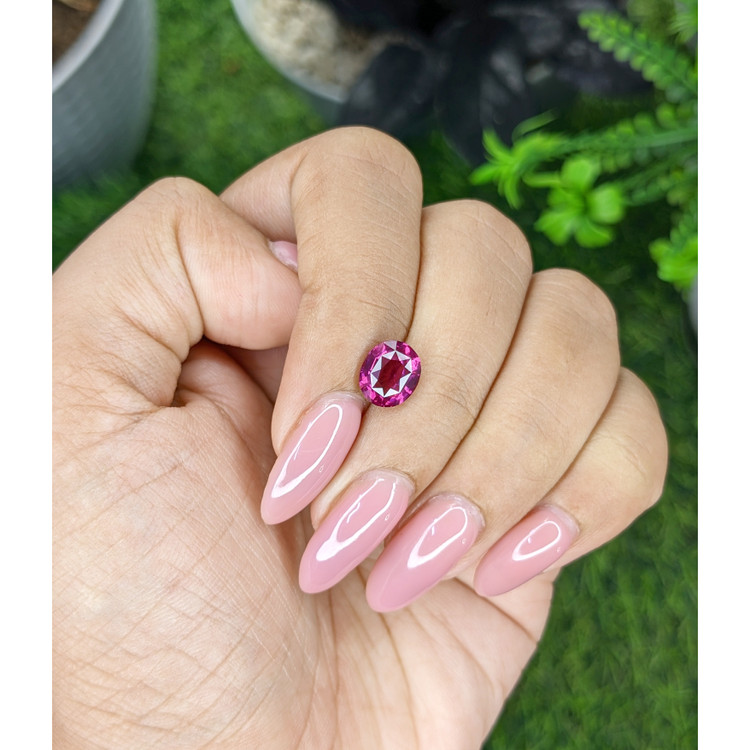 2.10 Ct. Purplish Pink Garnet from Tanzania