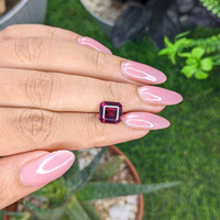 3.10 Ct. Purplish Red Garnet from Tanzania Life Style