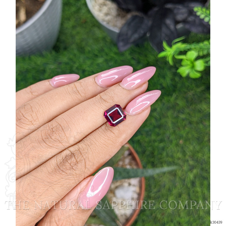 3.10 Ct. Purplish Red Garnet from Tanzania