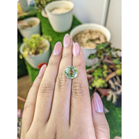 5.93 Ct. Yellowish Green Prasiolite from Brazil Life Style