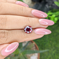 2.97 Ct. Purplish Red Garnet from Tanzania Life Style