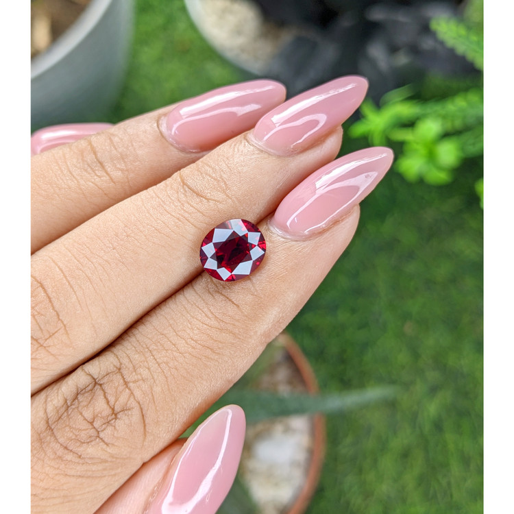 2.97 Ct. Purplish Red Garnet from Tanzania