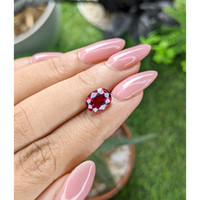 3.15 Ct. Purplish Pink Garnet from Tanzania Life Style