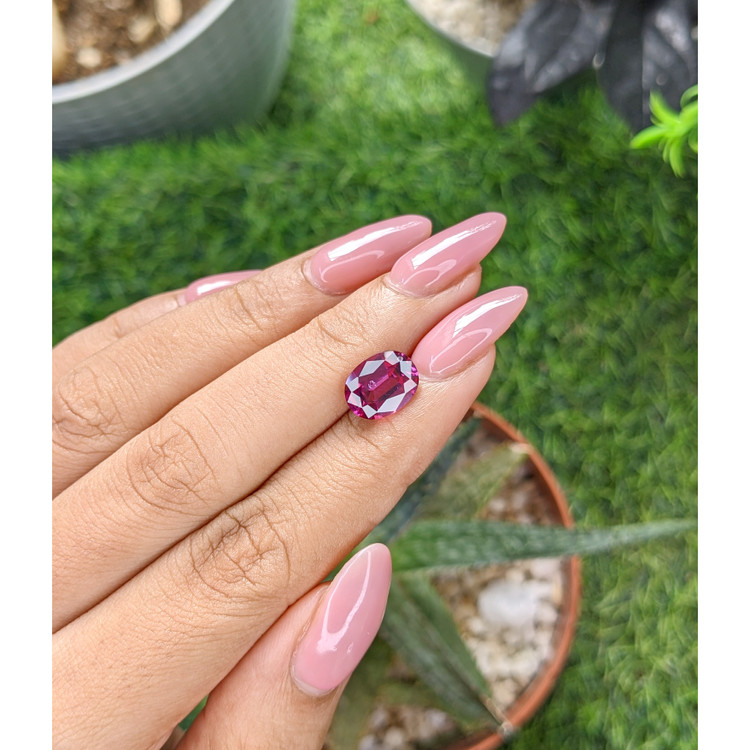 3.23 Ct. Pinkish Purple Garnet from Tanzania