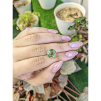 5.62 Ct. Green Prasiolite from Brazil Life Style