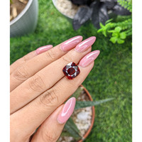 7.63 Ct. Red Garnet from Tanzania Life Style