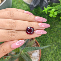 7.63 Ct. Red Garnet from Tanzania Life Style