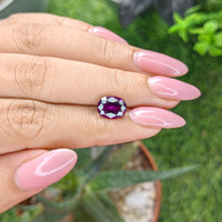 3.00 Ct. Pinkish Purple Garnet from Tanzania Life Style
