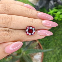 5.37 Ct. Purplish Red Garnet from Tanzania Life Style