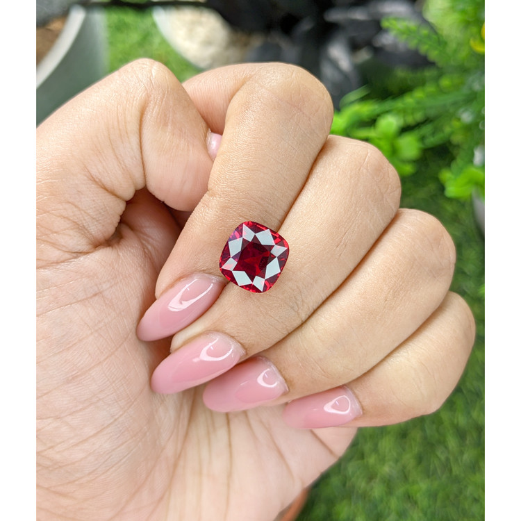5.37 Ct. Purplish Red Garnet from Tanzania