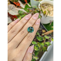 6.76 Ct. Bluish Green Prasiolite from Brazil Life Style
