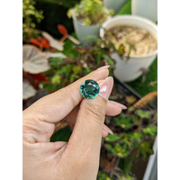 6.76 Ct. Bluish Green Prasiolite from Brazil Life Style