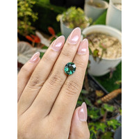 3.49 Ct. Bluish Green Prasiolite from Brazil Life Style