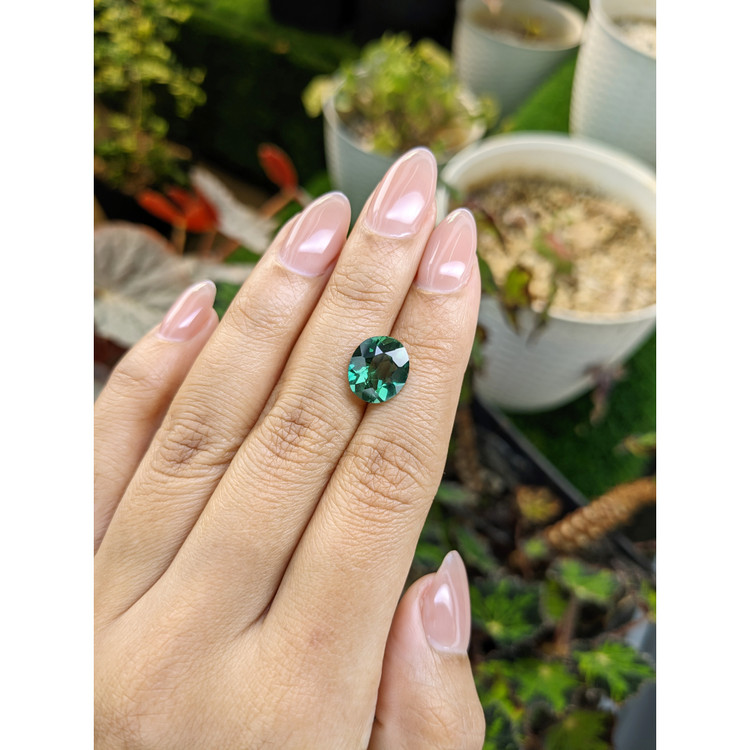 3.49 Ct. Bluish Green Prasiolite from Brazil