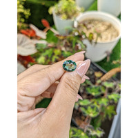 3.54 Ct. Bluish Green Prasiolite from Brazil Life Style