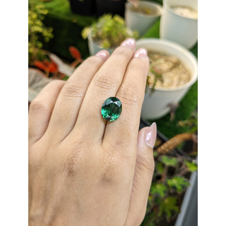 5.98 Ct. Bluish Green Prasiolite from Brazil