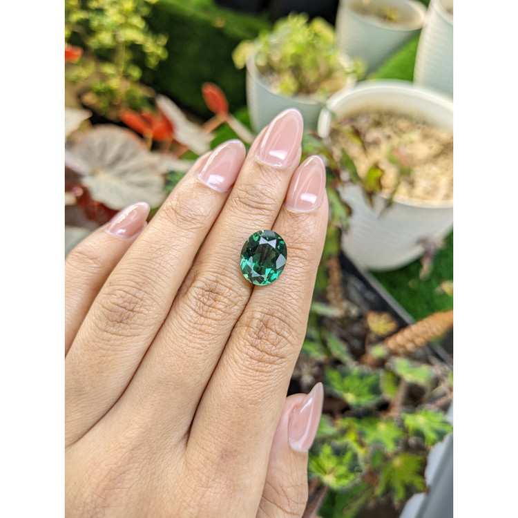 5.98 Ct. Bluish Green Prasiolite from Brazil