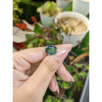 5.98 Ct. Bluish Green Prasiolite from Brazil Life Style