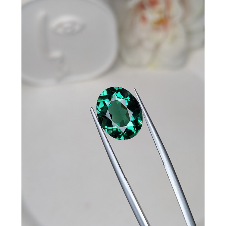 5.55 Ct. Bluish Green Prasiolite from Brazil