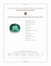 4.64 Ct. Bluish Green Prasiolite from Brazil Scan Report