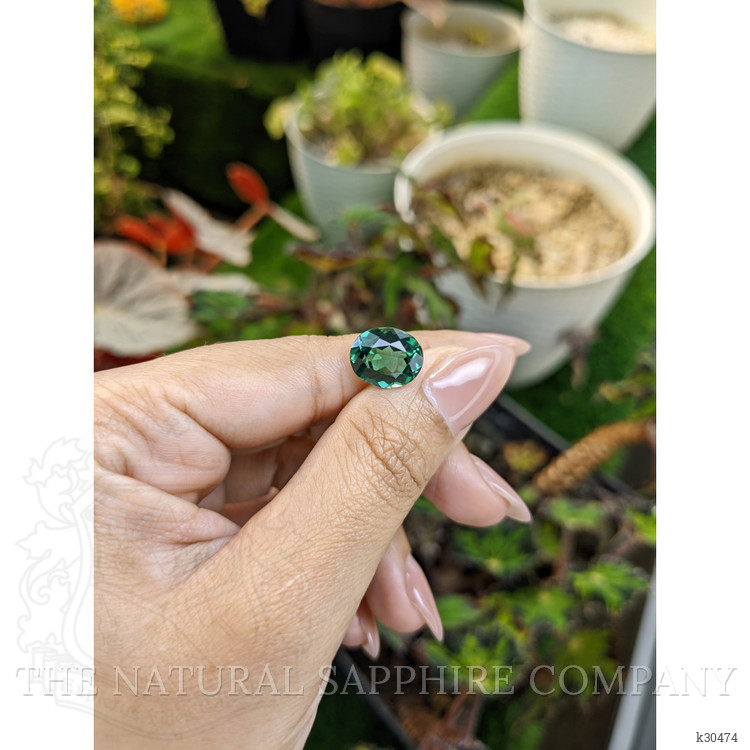 4.64 Ct. Bluish Green Prasiolite from Brazil