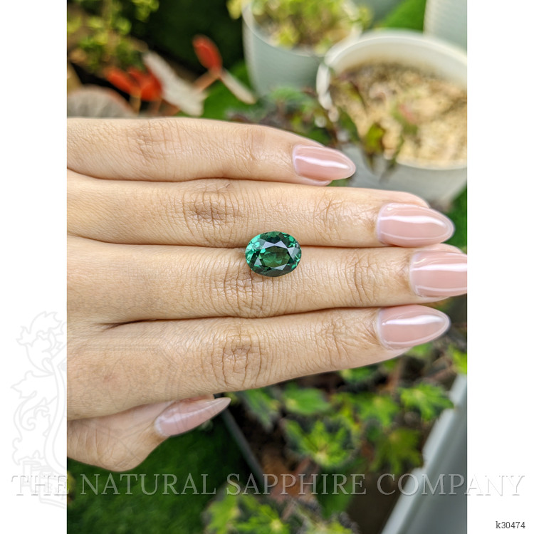 4.64 Ct. Bluish Green Prasiolite from Brazil
