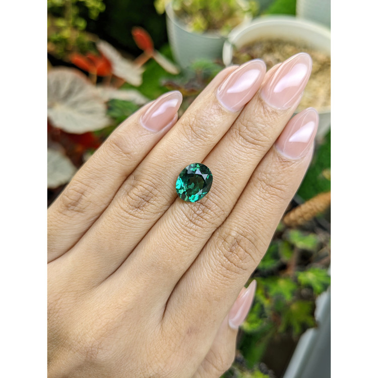 4.64 Ct. Bluish Green Prasiolite from Brazil