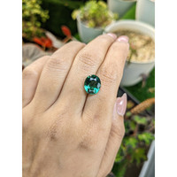 4.64 Ct. Bluish Green Prasiolite from Brazil Life Style