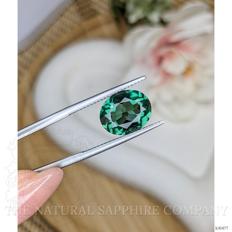 4.46 Ct. Bluish Green Prasiolite from Brazil
