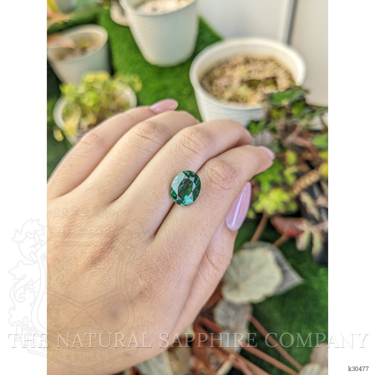 4.46 Ct. Bluish Green Prasiolite from Brazil