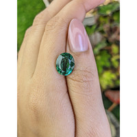4.46 Ct. Bluish Green Prasiolite from Brazil Life Style