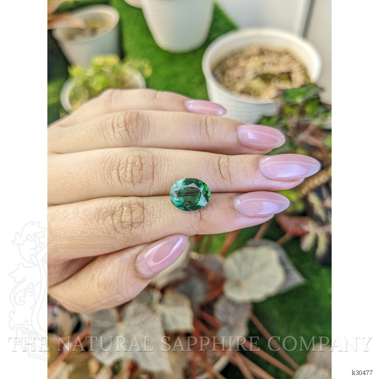 4.46 Ct. Bluish Green Prasiolite from Brazil