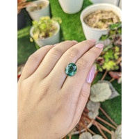 5.79 Ct. Bluish Green Prasiolite from Brazil Life Style