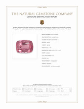 1.03 Ct. Pink Spinel from Tanzania Scan Report