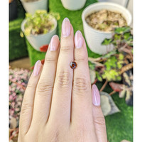 0.80 Ct. Reddish Orange Tourmaline from Ceylon (Sri Lanka) Life Style