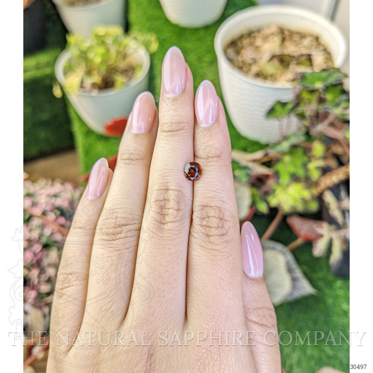 0.80 Ct. Reddish Orange Tourmaline from Ceylon (Sri Lanka)