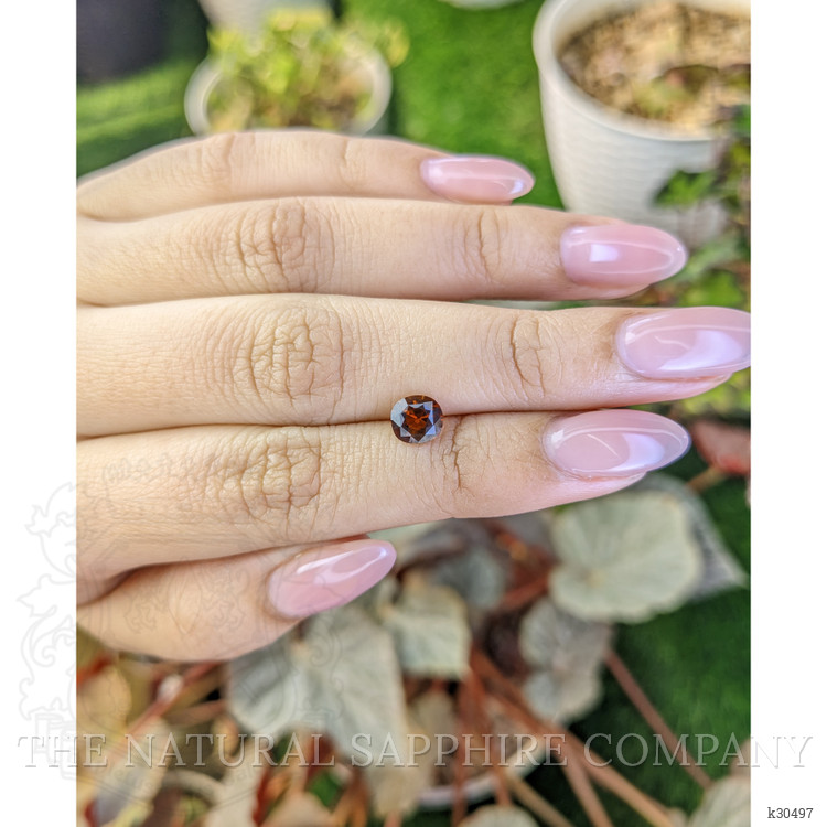 0.80 Ct. Reddish Orange Tourmaline from Ceylon (Sri Lanka)