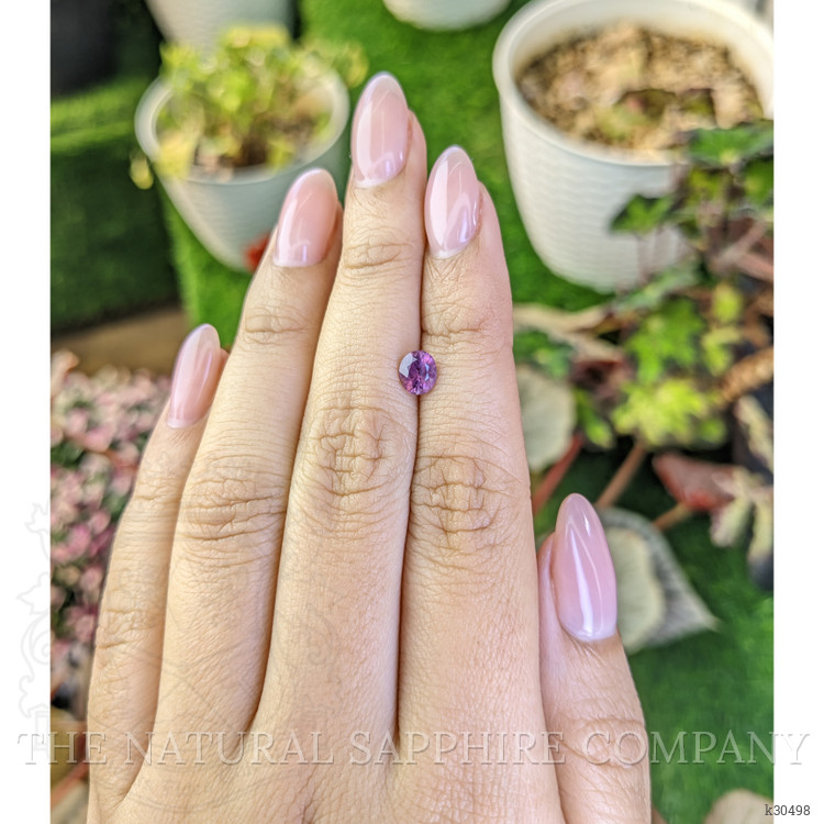 0.67 Ct. Pinkish Purple Tourmaline from Ceylon (Sri Lanka)