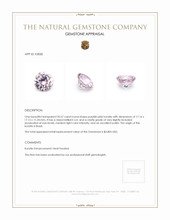 20.57 Ct. Kunzite from Brazil Appraisal