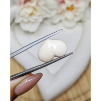 4.03 Ct. Salmon and White Cabochon Coral from Italy Life Style