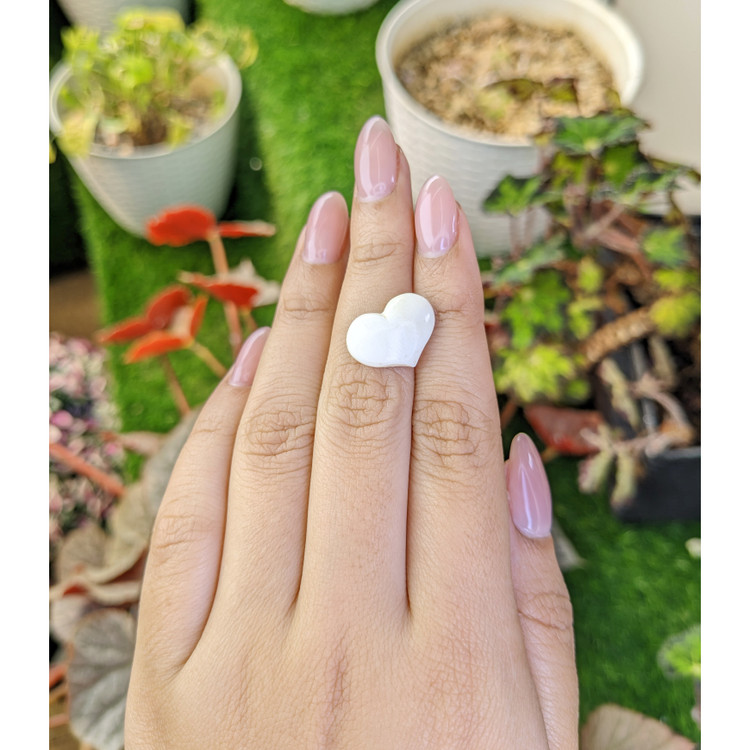 4.03 Ct. Salmon and White Cabochon Coral from Italy