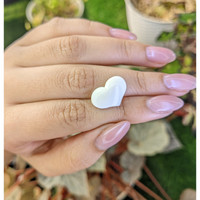 4.06 Ct. Salmon and White Cabochon Coral from Italy Life Style
