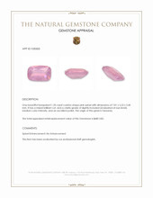 1.20 Ct. Pink Spinel from Tanzania Appraisal