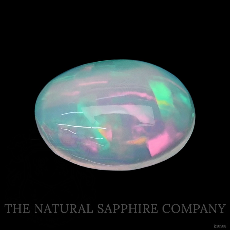 1.89 Ct. Multi Color Cabochon White Opal (Light Opal) from Ethiopia