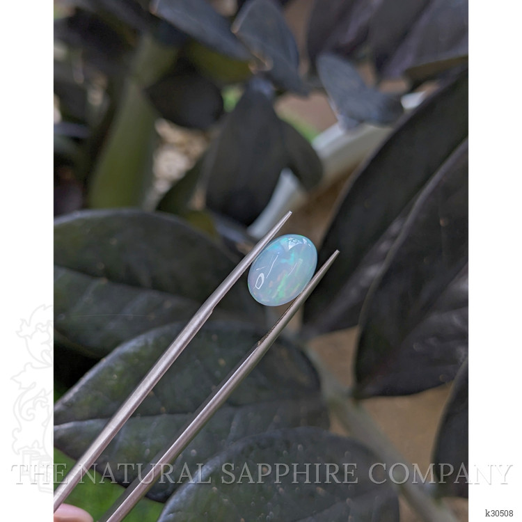 1.89 Ct. Multi Color Cabochon White Opal (Light Opal) from Ethiopia