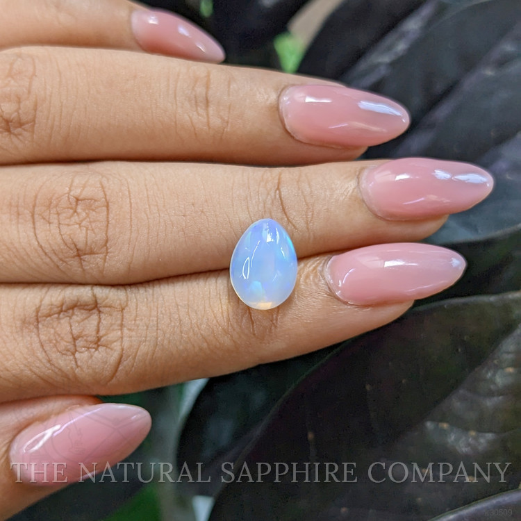 2.70 Ct. Multi Color Cabochon White Opal (Light Opal) from Ethiopia