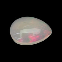 3.12 Ct. Multi Color Cabochon White Opal (Light Opal) from Ethiopia Video